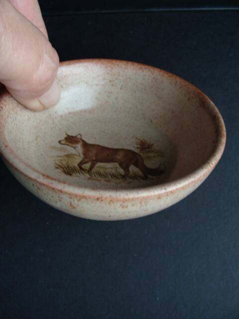 Vallauris dish with a fox