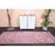 Vintage Turkish Hand-Knotted Wool Cotton Pink Runner Rug 91x288