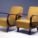 Pair of Armchairs H-227, Jindřich Halabala, 1930s