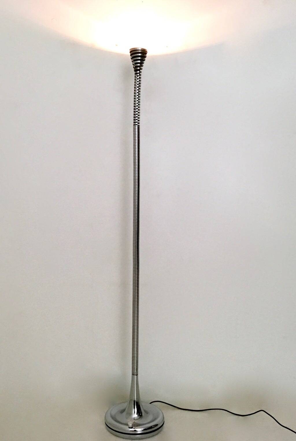 Steel Floor Lamp by Eleonore Peduzzi Riva for Candle, Italy