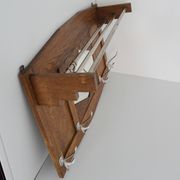 Large coat rack / Wall hat rack Art Deco 1920 vintage