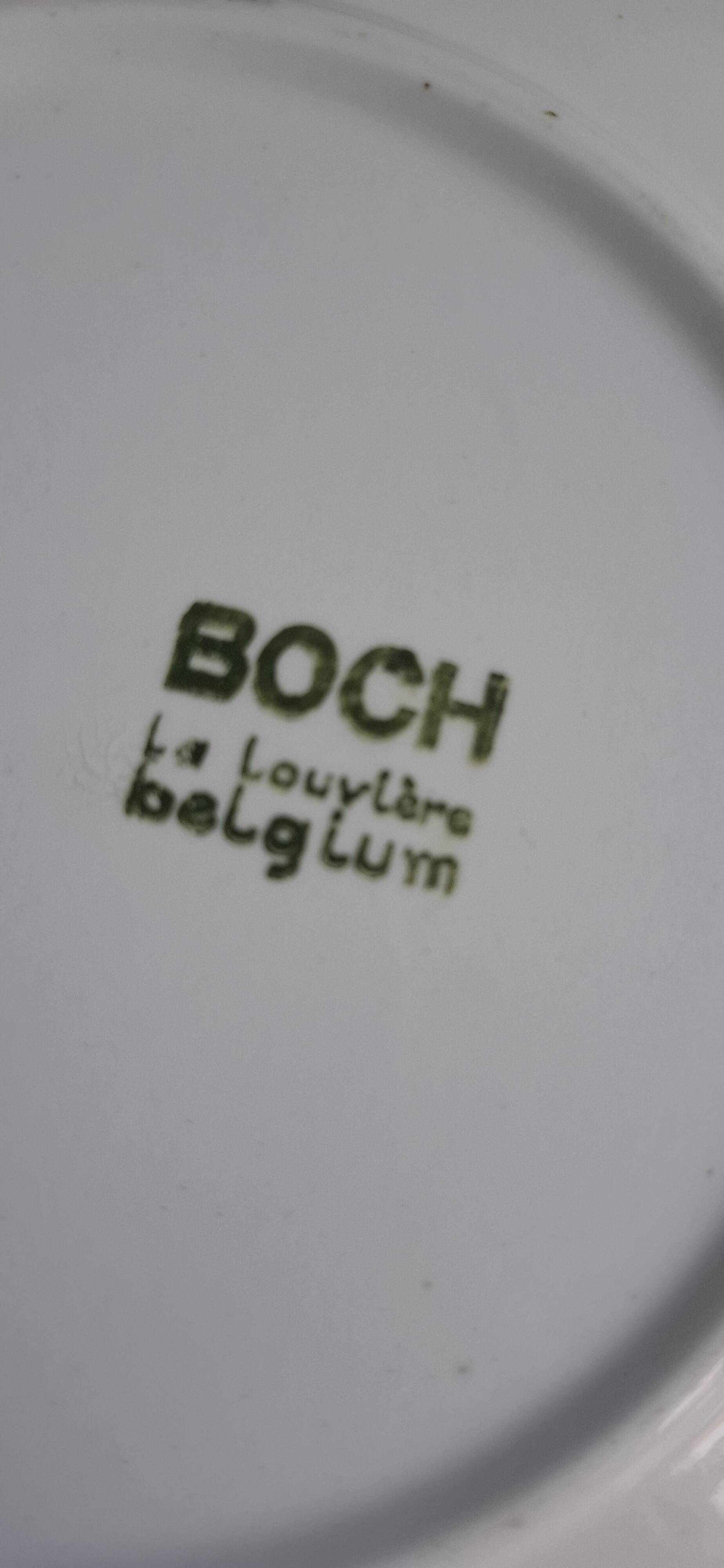 Set of 6 Paradisio dessert plates Boch 1966