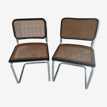 Paire de chaises Cesca B32 par Marcel Breuer, 1986