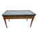 Table basse en merisier style Louis XVI dessus marbre
