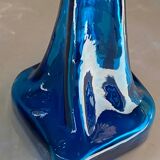 Blue glass vase, 1960s, Gunther Lambert