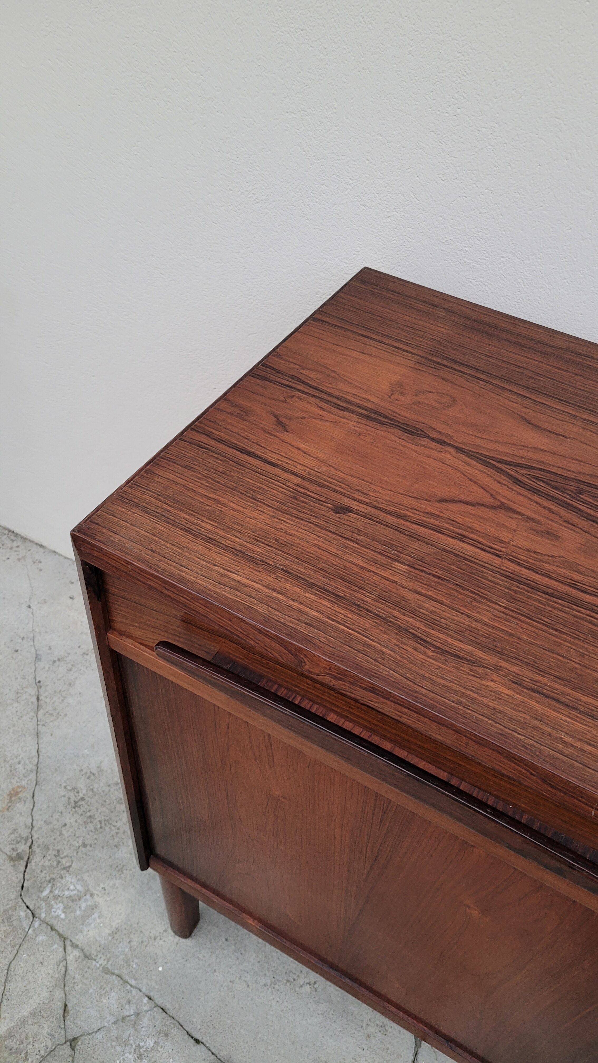 Danish sideboard stamped Bordum and Nielsen in Rio rosewood