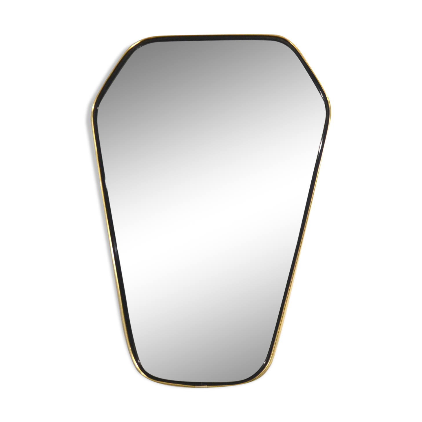 1960s free-form mirror - 49 X 33 cm
