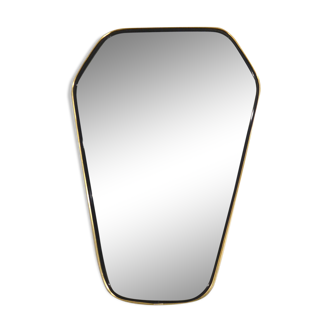 1960s free-form mirror - 49 X 33 cm