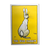 Lithographic poster by Georges Arliss - The Wild Rabbit (1899) - 2010s