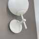 Set of Two white Ball Wall Lights by E. R. NEELE for Temde, Switzerland, 19