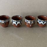 Set of 4 Russian ceramic egg cups