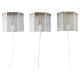 Orrefors Wall Sconces / Wall Lanterns Glass and Brass. Sweden 1960.