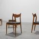 Set of Six Mid-Century Modern Belgian Teak Dining Chairs, 1960s