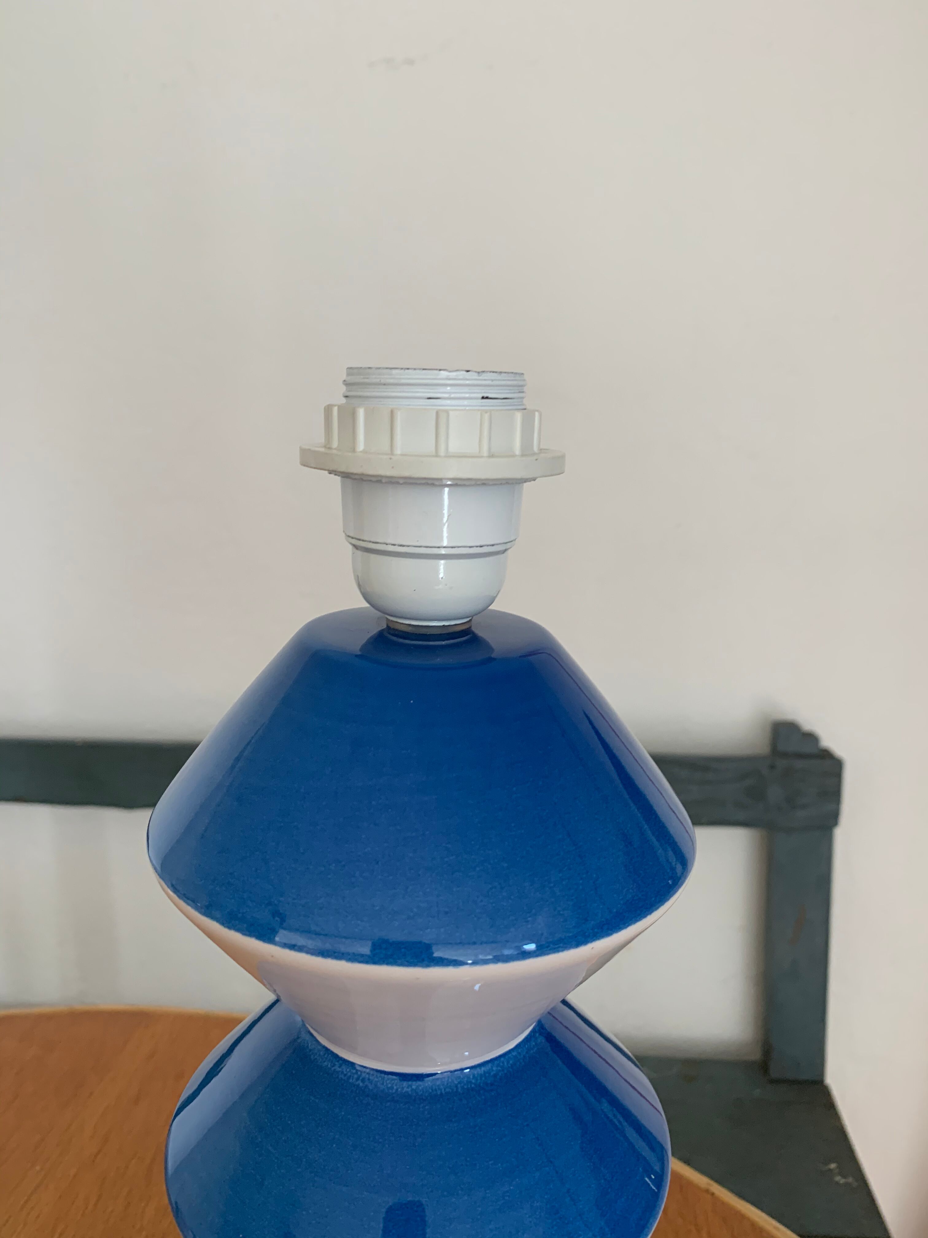 D'Albret France Vintage Memphis Ceramic Lamp