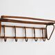 1960s Czechoslovak Rattan Wall Coat & Hat Rack, ÚLUV