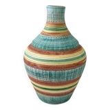 Vintage Vase • Glazed Ceramic • Aldo Londi • Bitossi • 1950