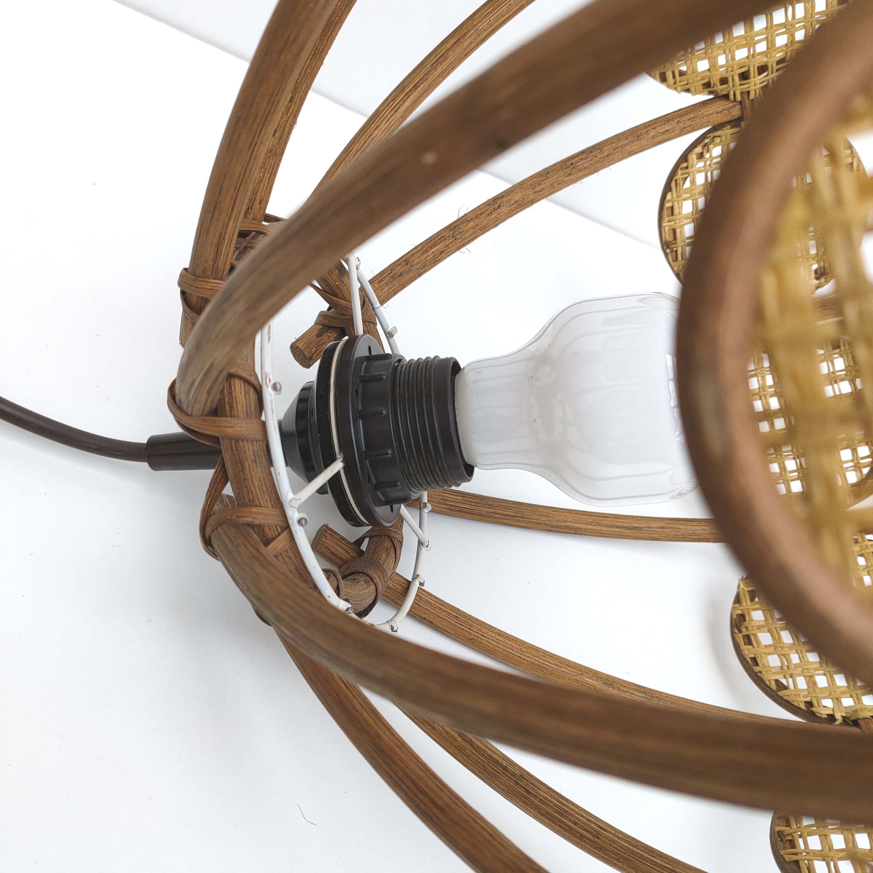Rattan suspension and caning