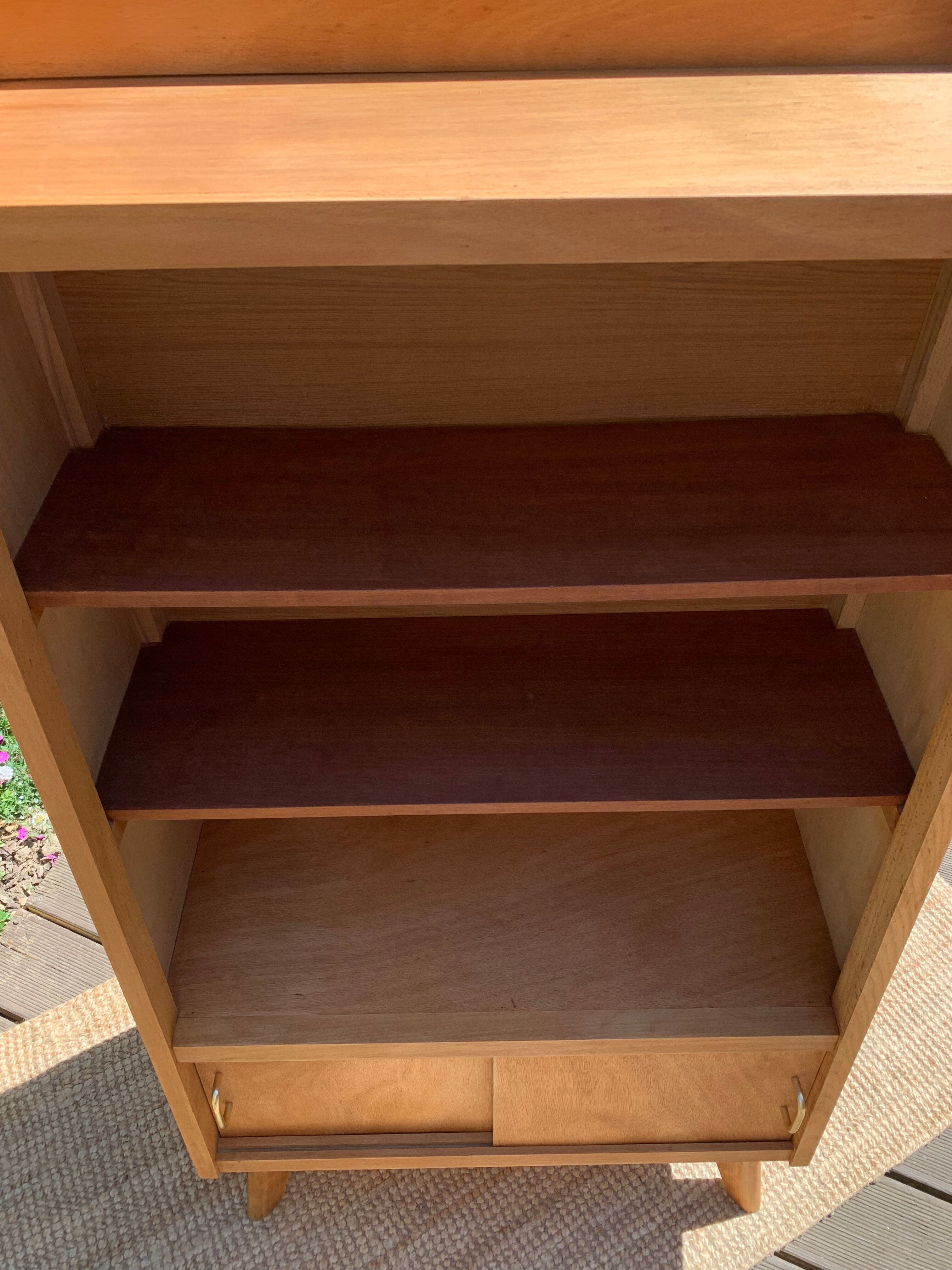 Vintage compass foot bookcase