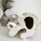 Vintage Italian ceramic leopard statue