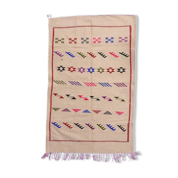 Bohemian cream Moroccan rug