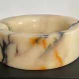 Ashtray empty vintage marble pocket 70s