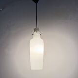 Mid-century grey glass pendant hanging lamp , 1960s Scandinavian