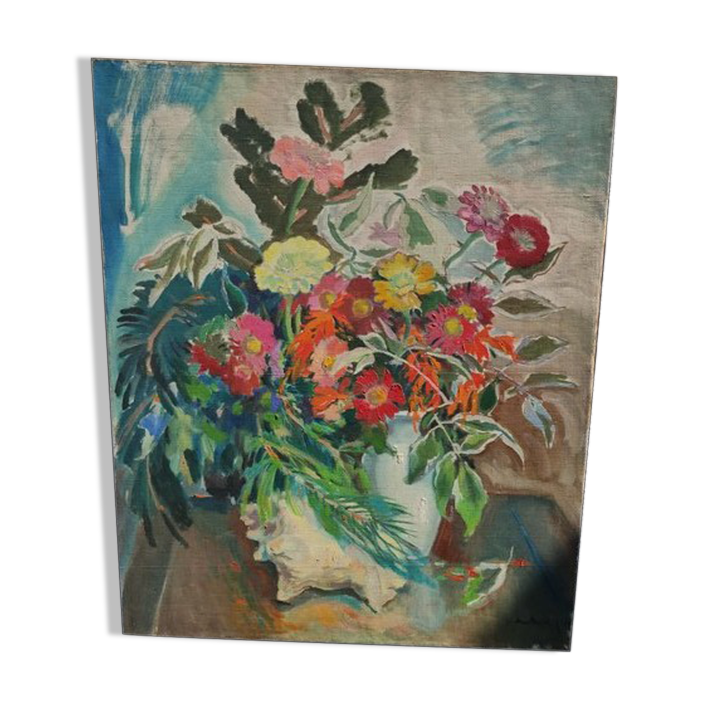 Oil on canvas, bouquet