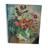 Oil on canvas, bouquet