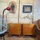 Pair of vintage wooden bedsides