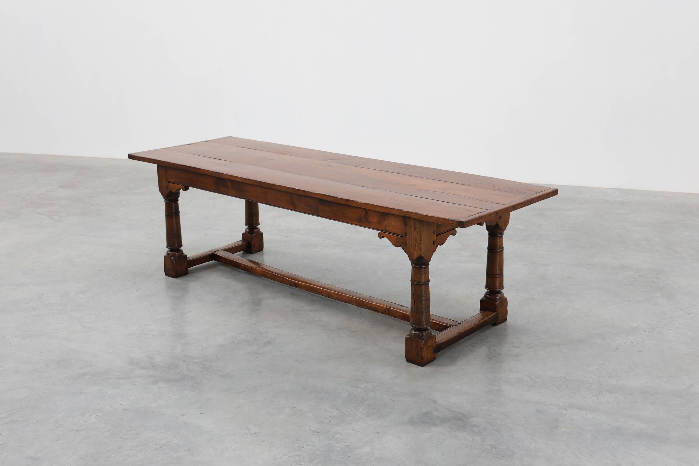 Grande table à manger en chêne français, style Renaissance, vers 1880