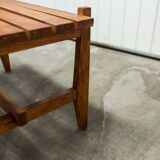 50s solid wood side table