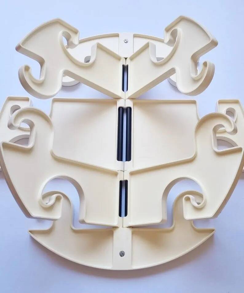 Midcentury Wall Coat Rack Octopus, Studio Halm, Germany, 1970s
