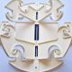 Midcentury Wall Coat Rack Octopus, Studio Halm, Germany, 1970s