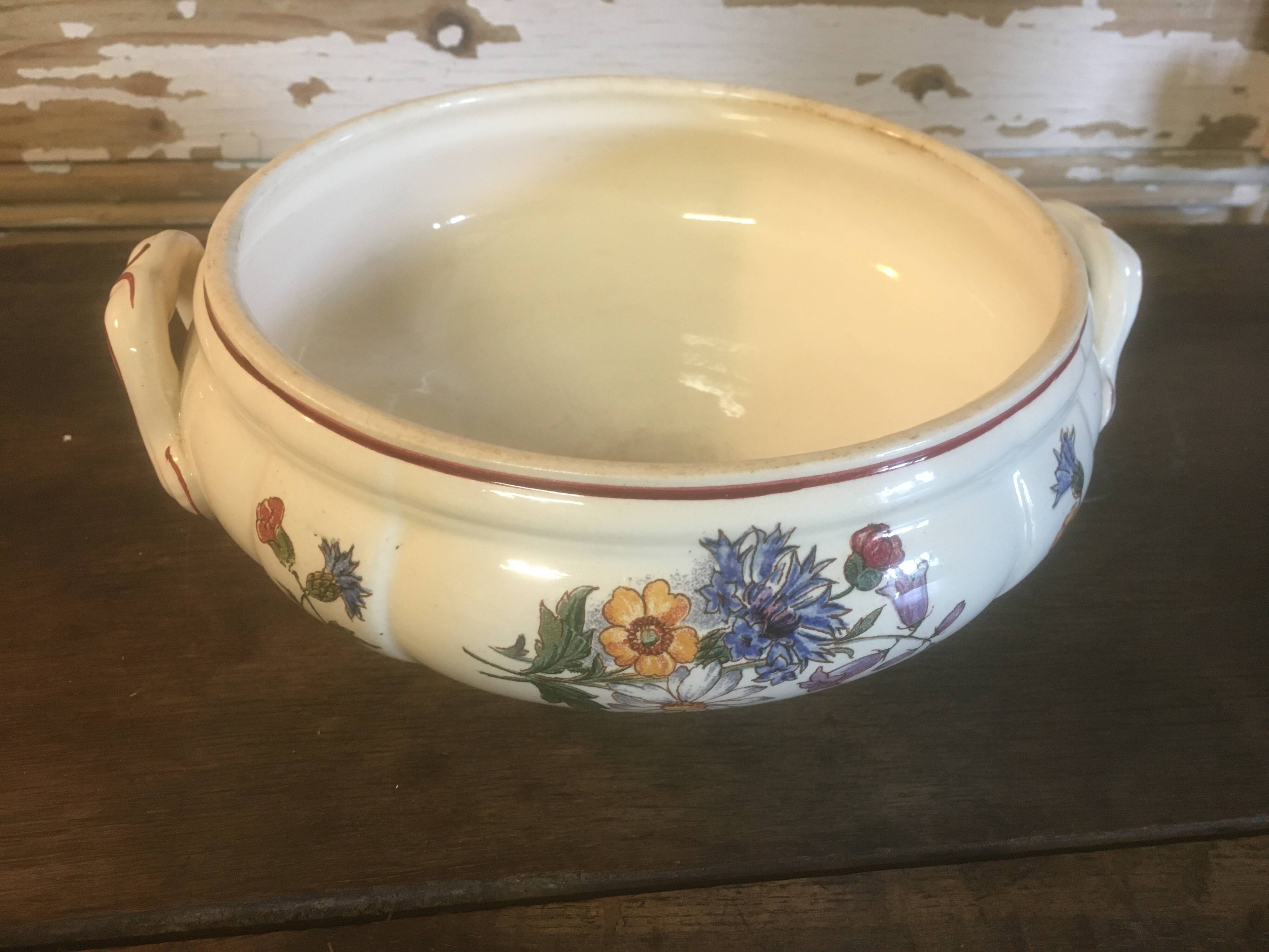 Tureen Sarreguemines France circa 1940-50