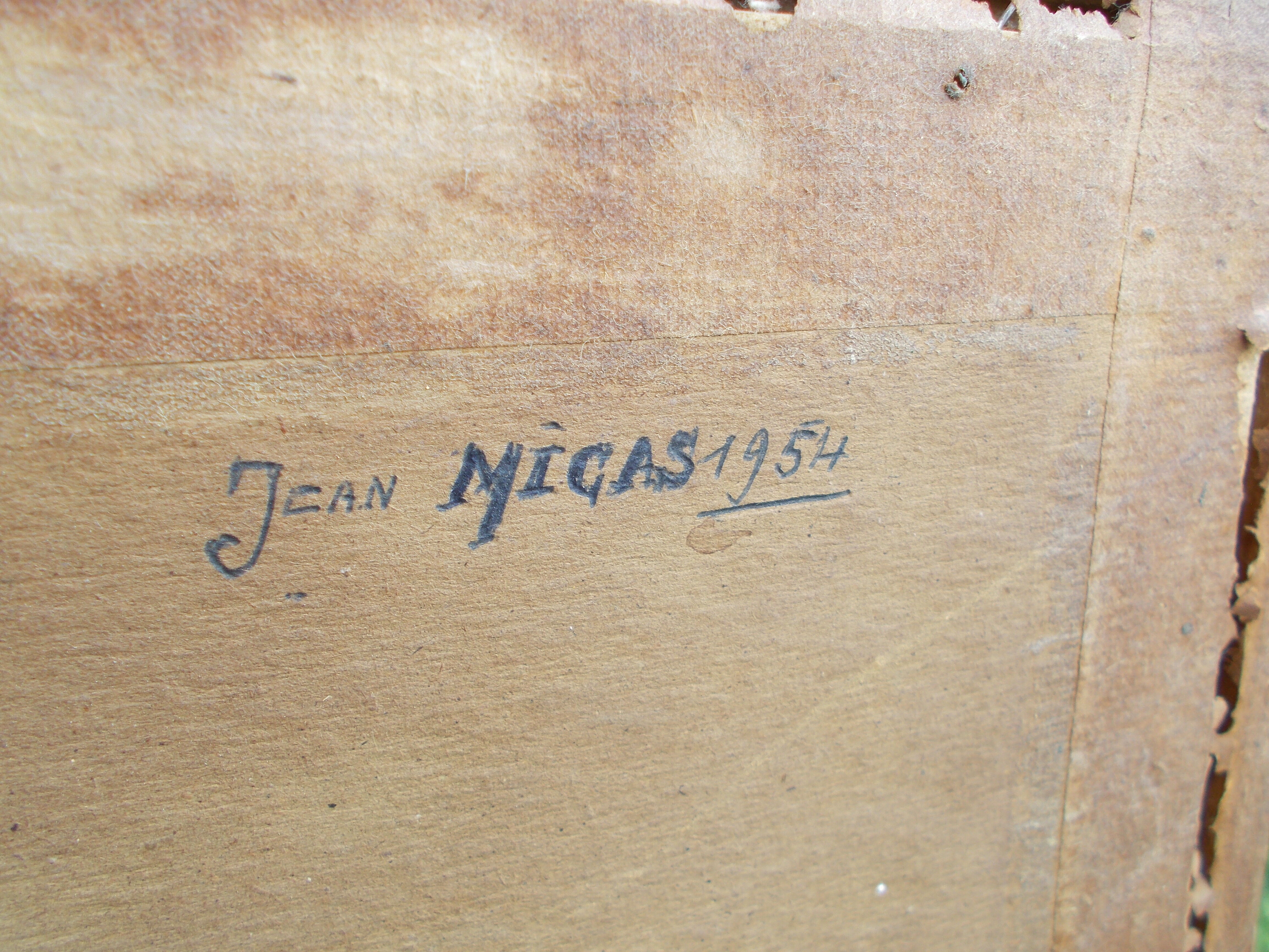 Watercolor painting Paris 1954 Jean Micas