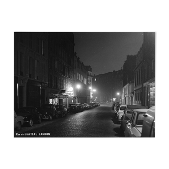 Vintage photograph rue du Chateau Landon Paris 1965
