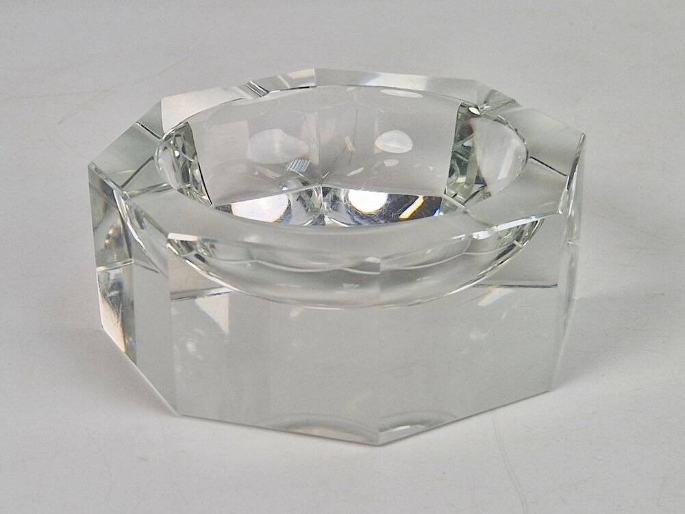 Art Nouveau Crystal Ashtray from Moser, 1940s