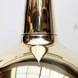 Danish mid-century brass cone pendant lamps, 1950s, set of 2.