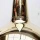 Danish mid-century brass cone pendant lamps, 1950s, set of 2.