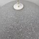 1980s speckled glass pendant light, grey and white