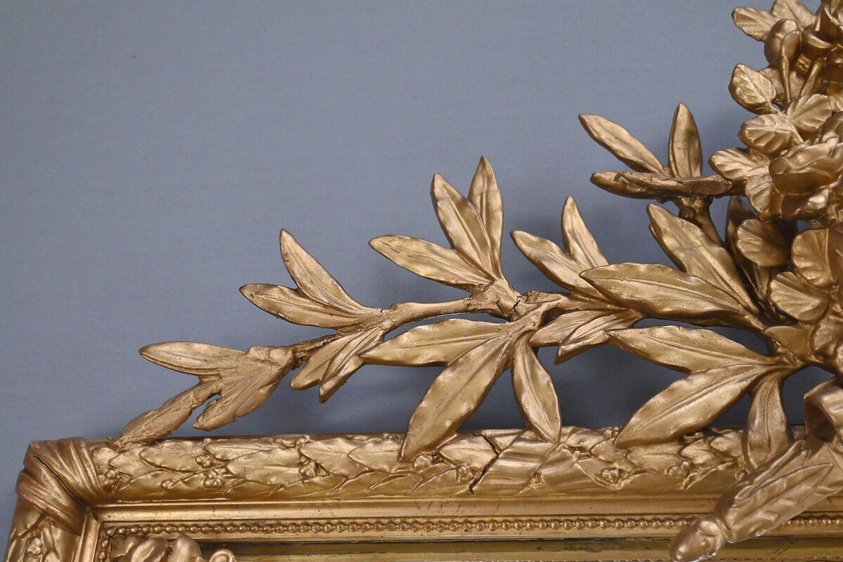 Large mirror with shutters, Louis XVI style – 19th century