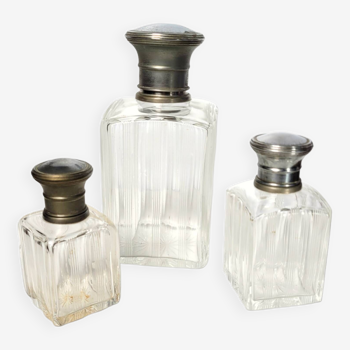 Set of old perfume bottles