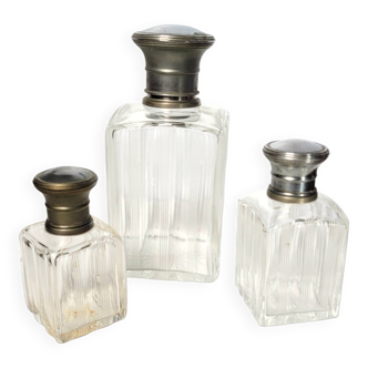 Set of old perfume bottles