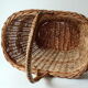 Wicker shopping basket, braided, handmade, vintage
