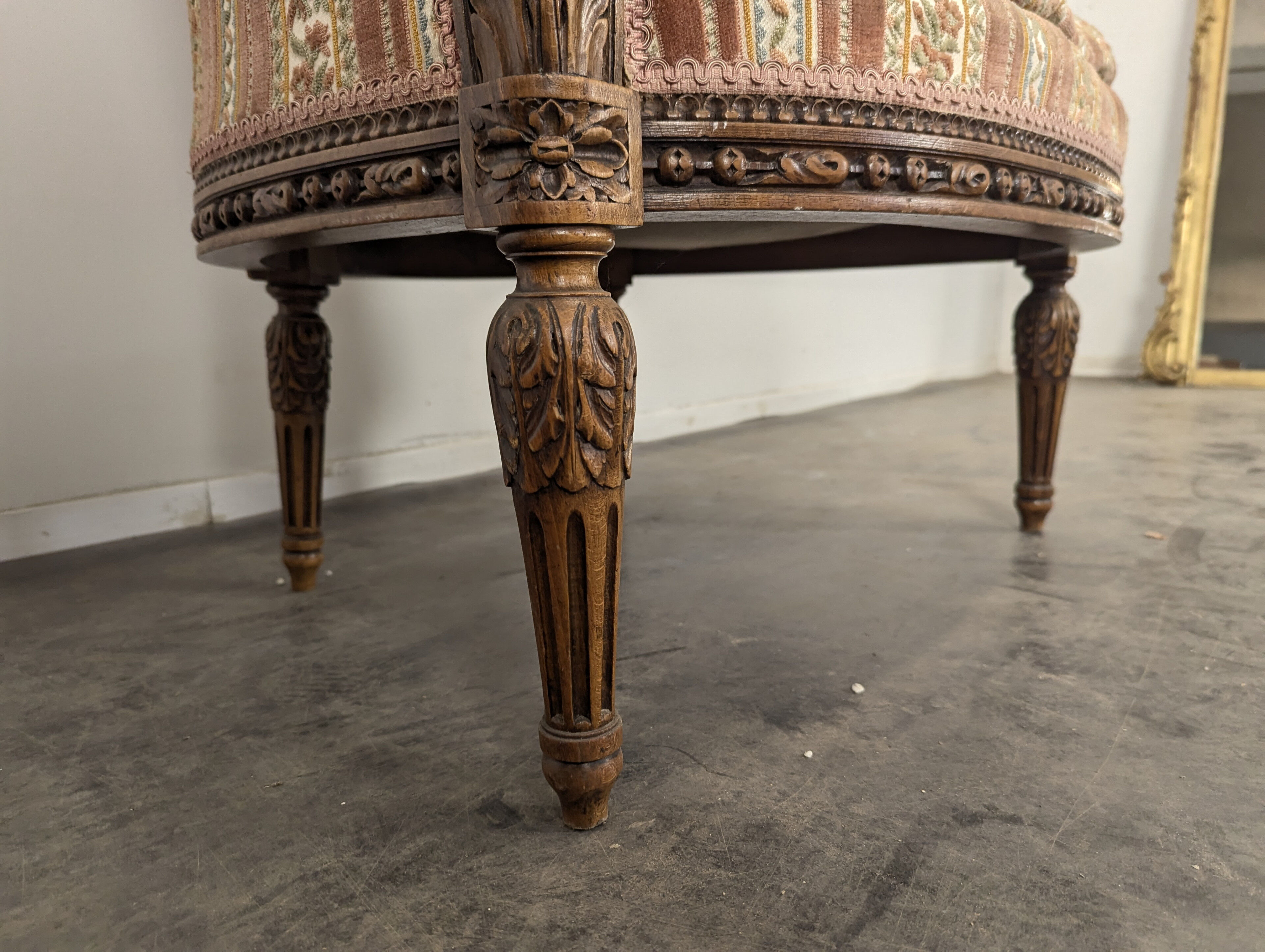 Louis XVI style bergère in oak