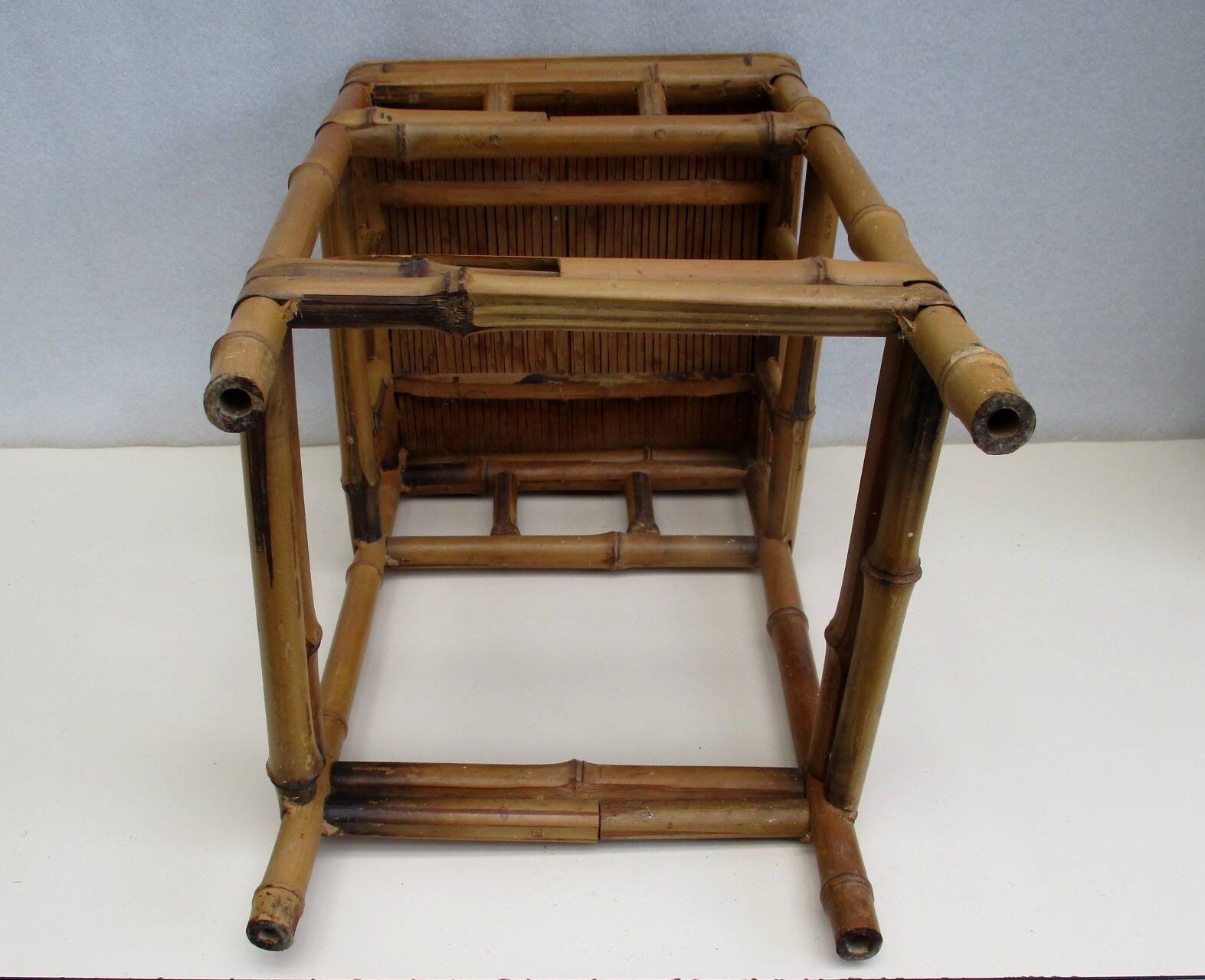 Bamboo side table - Vintage