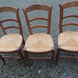 Set of six 1970 oak chairs