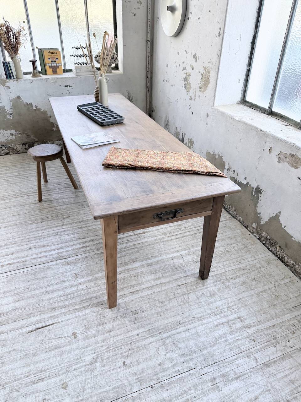XL oak farmhouse table 1950 235cm