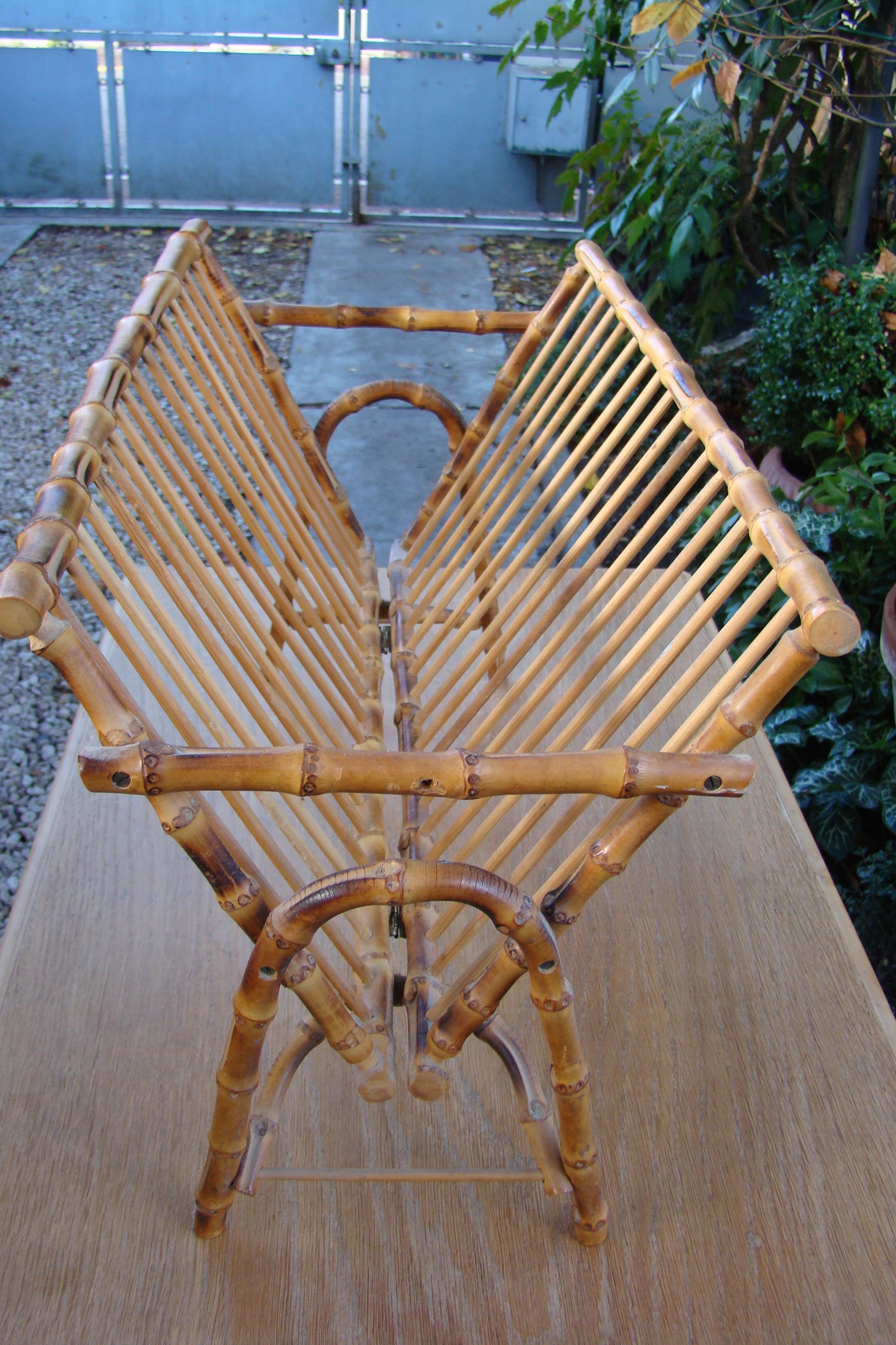 Magazines door bamboo vintage 50/60