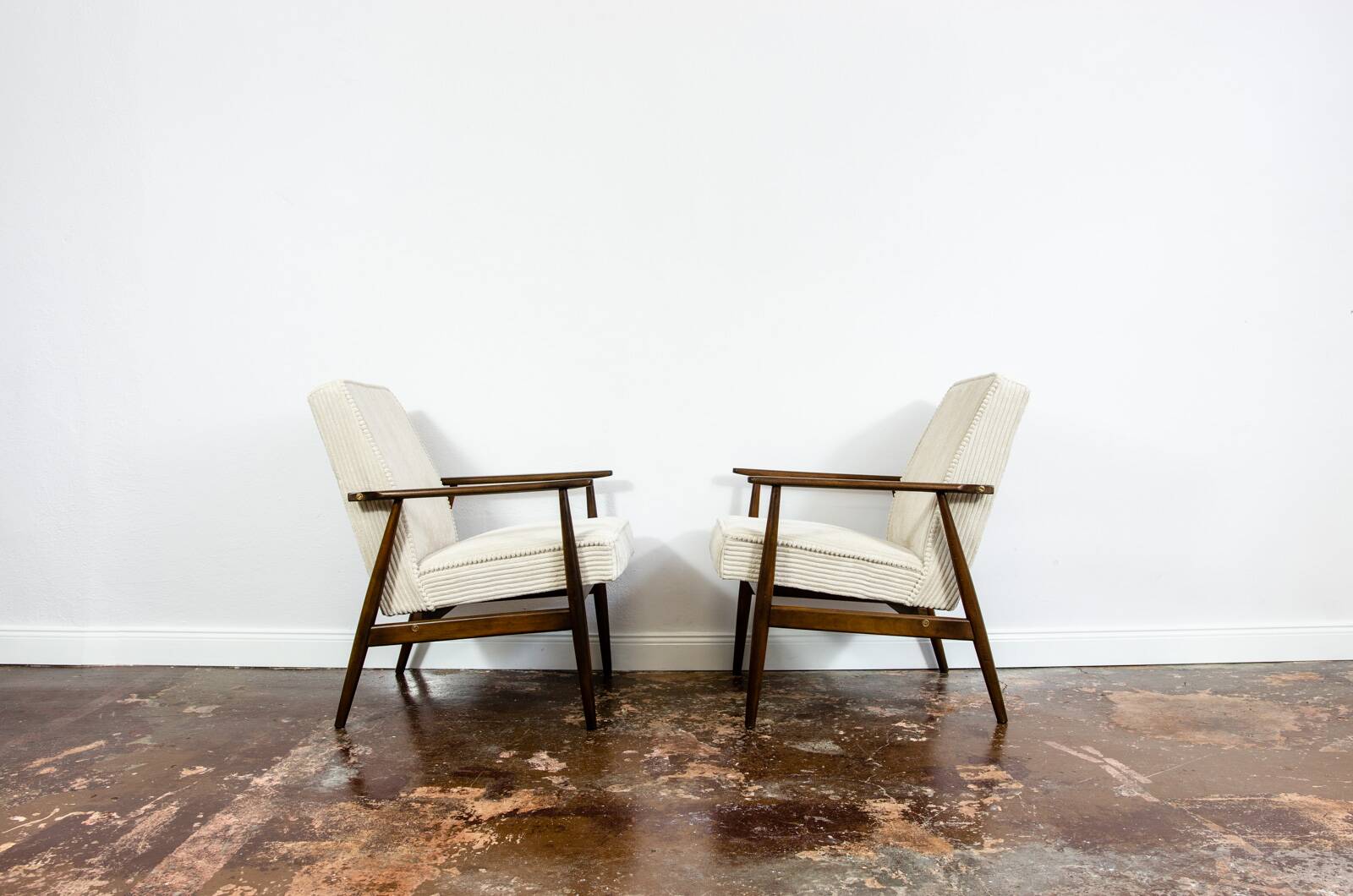 Customizable Pair Of Mid Century Armchairs, 1960's